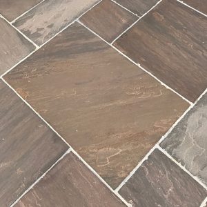 Autumn Brown Indian Sandstone Patio Packs Riven