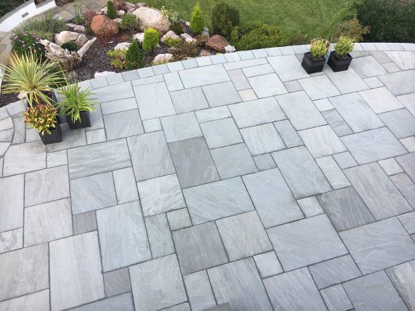 Kandla Grey Indian Sandstone Patio Packs Riven