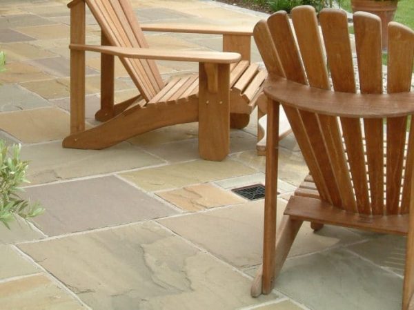 Raj Green Indian Sandstone Patio Packs Riven - Image 2