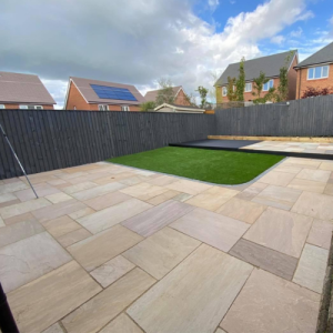 Raj Green Indian Sandstone Patio Packs Riven