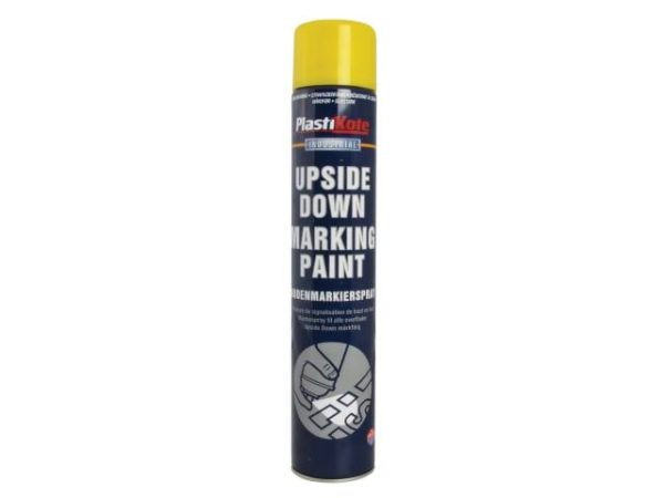 Plasti-kote 750ml Upside Down Mark Paint - Yellow