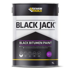 Everbuild Black Jack All Weather Coating, Black, 5 L