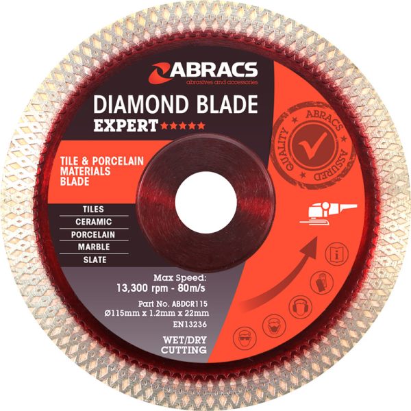 ABRACS Porcelain Tile Blade 115mm