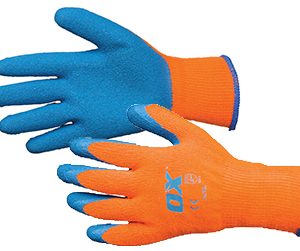OX Waterproof Thermal Latex Glove Size 9 (L)
