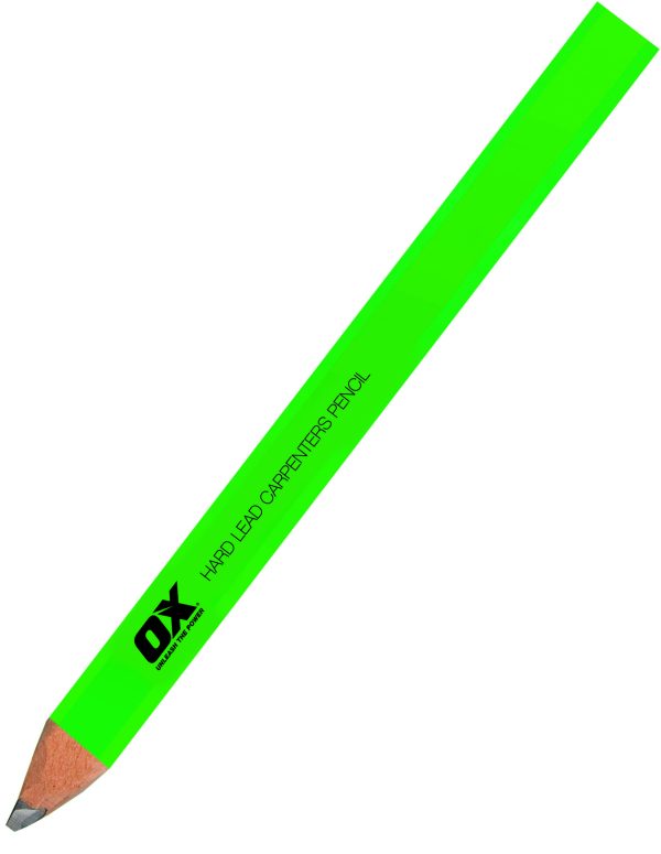 OX Trade Hard Green Carpenters Pencils - 10 Pack