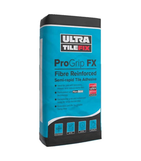 Ultra Tile Fix ProGrip FX Tile Adhesive - Grey