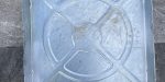 Galvanized recessed manhole cover 450x450mm