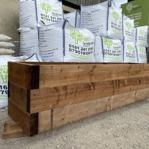 Softwood Timber Sleepers Brown 200x75x2400mm