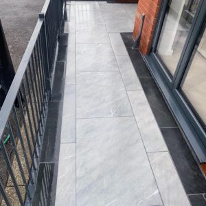 Graphite Porcelain plank 150x1200x20mm
