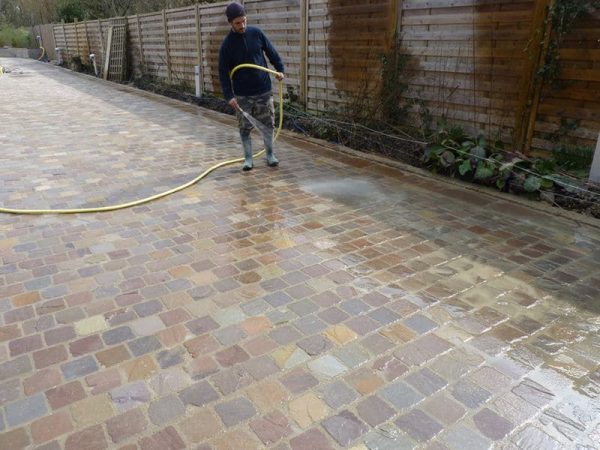 Autumn Brown 100 x 100 mm Cobble Sets Riven - Image 2