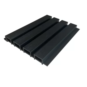 Black Slatted Wall Cladding
