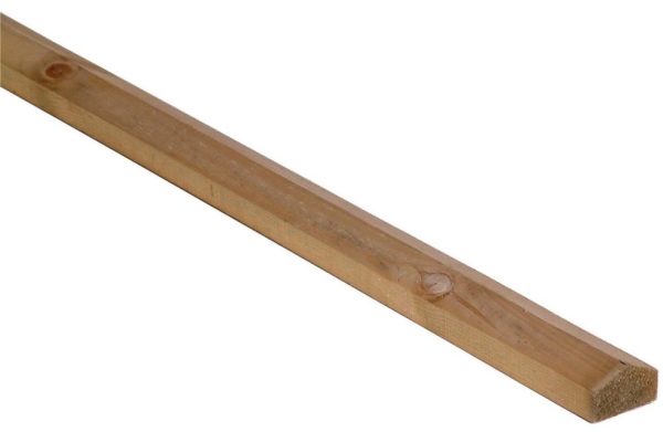 18x63x1828mm Apex fence capping Brown