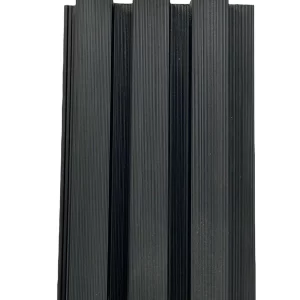 Black Square Slatted Wall Cladding