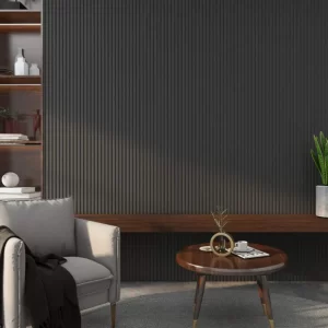Black Acoustic Internal Wall Panel - 240/300x60cm - Image 2