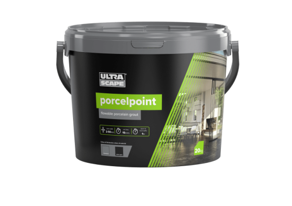 UltraScape Porcelpoint – Flowable Porcelain Grout Stone Grey
