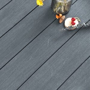 Dark Grey Wide Woodgrain Fascia Board 3.66m - Image 2