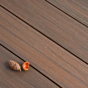 Duo Composite Decking Board 3.66m - Teak/Walnut - Image 2