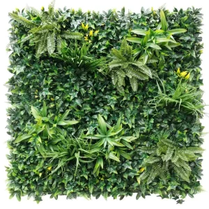 Lush Green Artificial Living Wall Panels 100x100cm