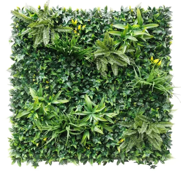 Lush Green Artificial Living Wall Panels 100x100cm
