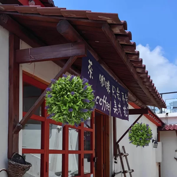 Lavender Artificial Topiary Balls - Image 2