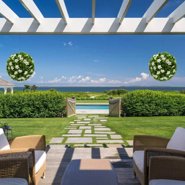 Bougainvillea and Sakura Artificial Topiary Balls - Image 2